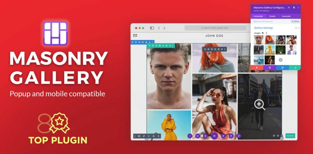 divi masonry gallery plugin