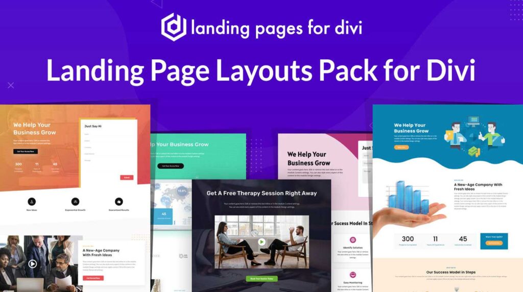 Landing page Layouts pack