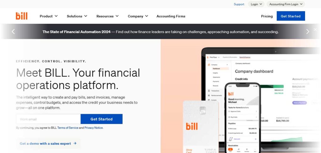 bill financial platform