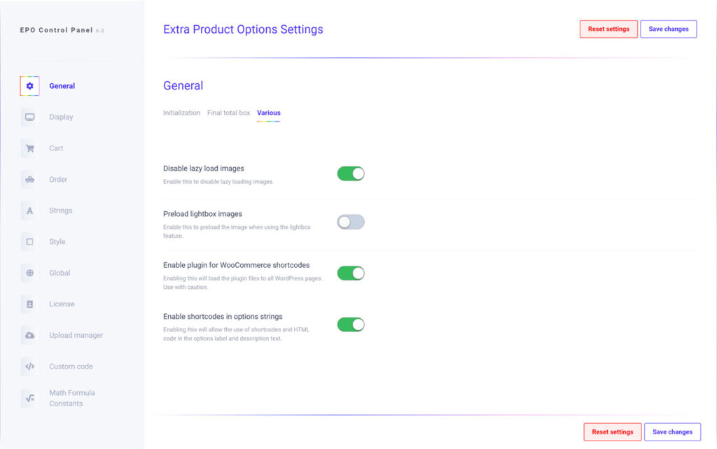 extra products options plugin