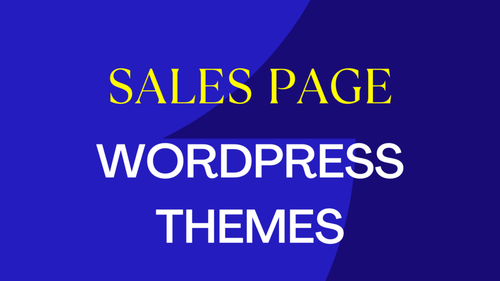 sales page WordPress themes