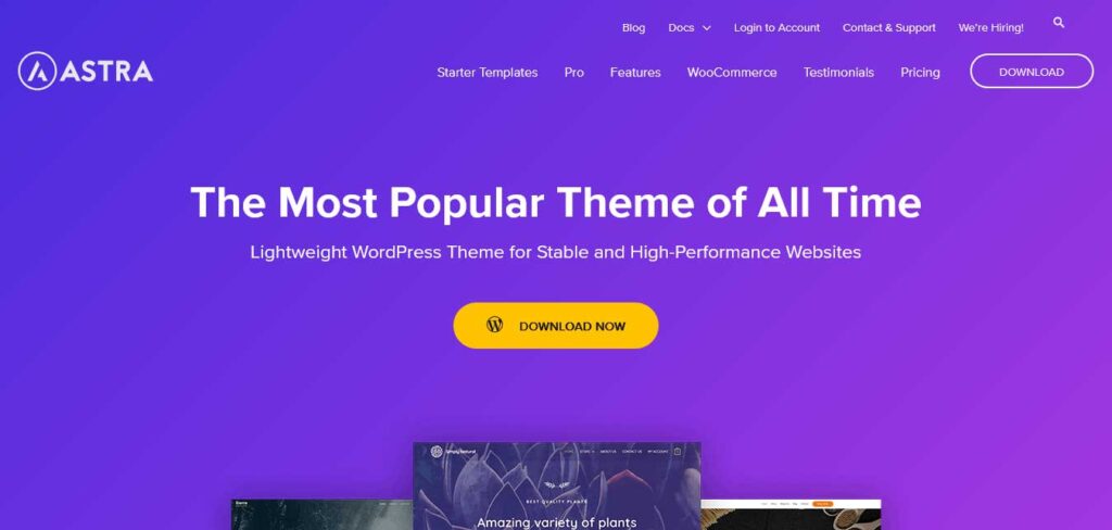 astra fastest WordPress themes