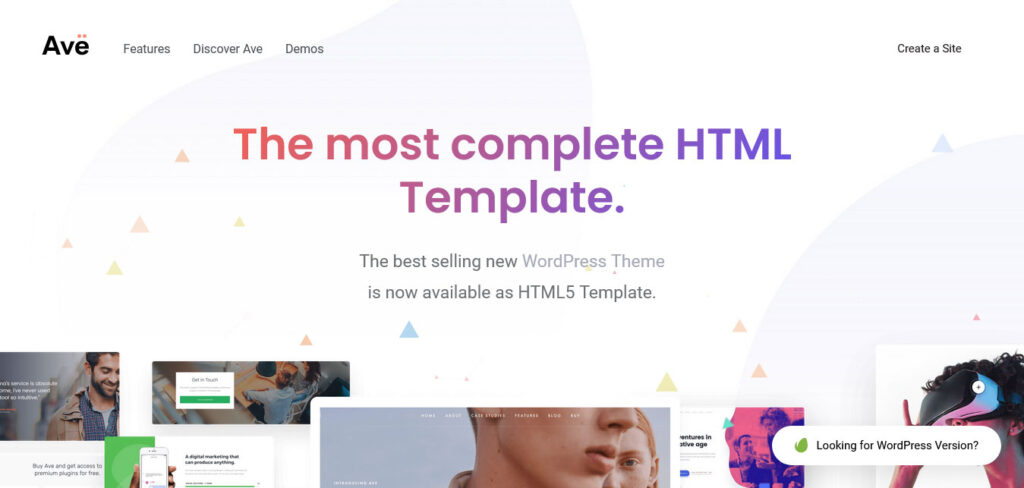 Ave Bootstrap website themes