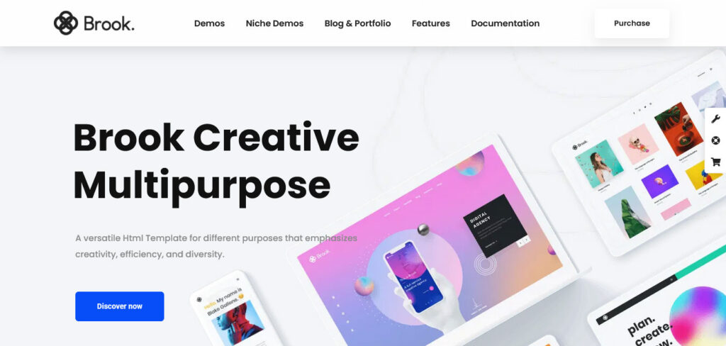 Brook Bootstrap template