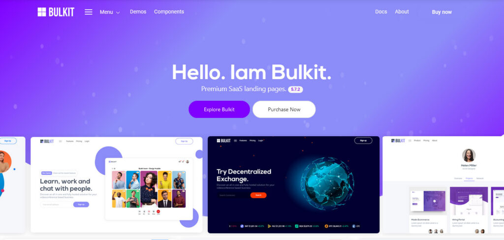 Bulkit Bootstrap template