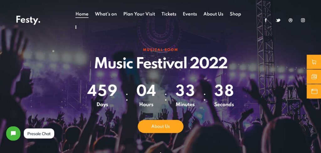 festy festival WordPress theme