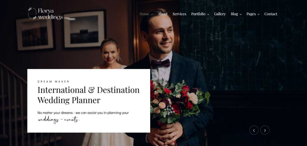 florya wedding wordpress theme