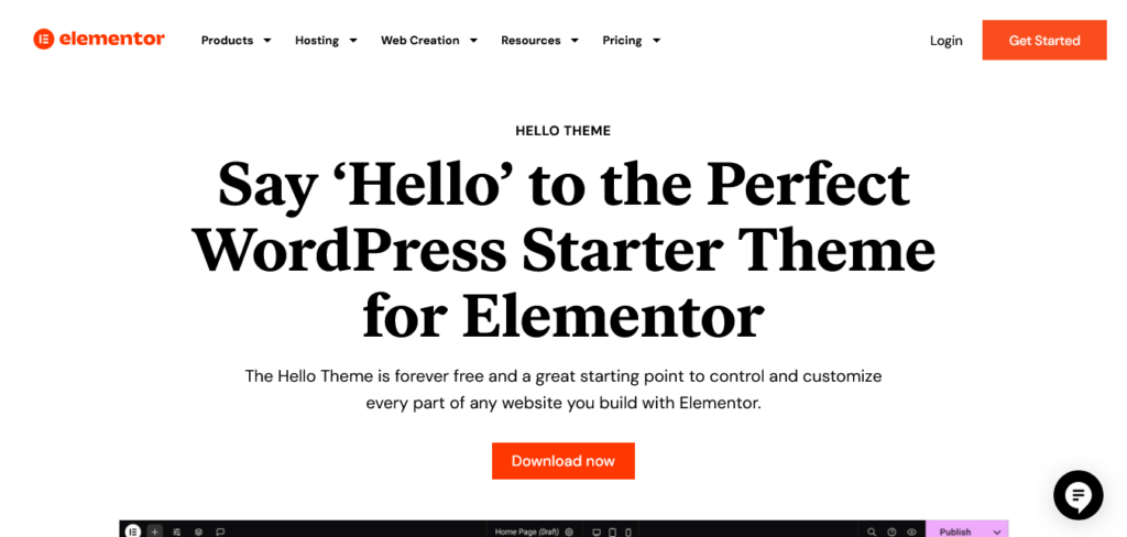 hello elementor fastest WordPress theme