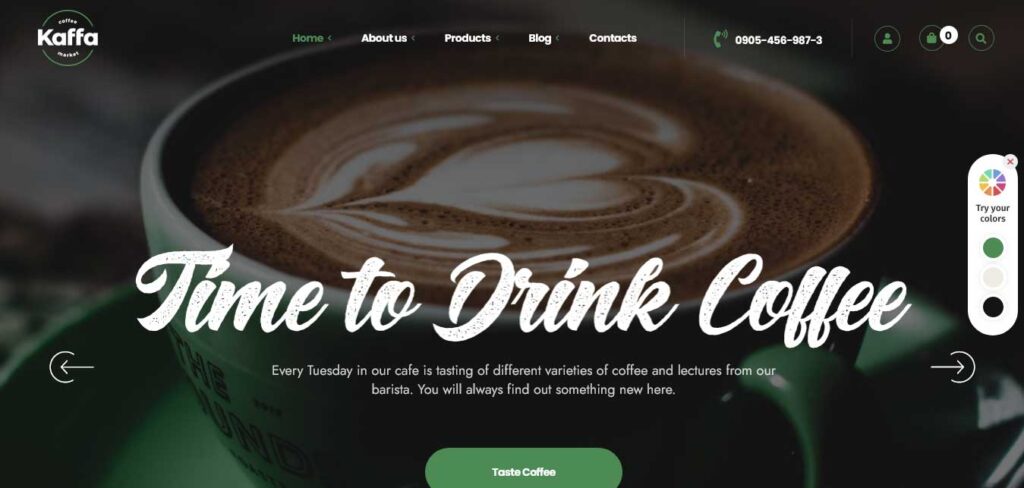 kaffa WordPress theme