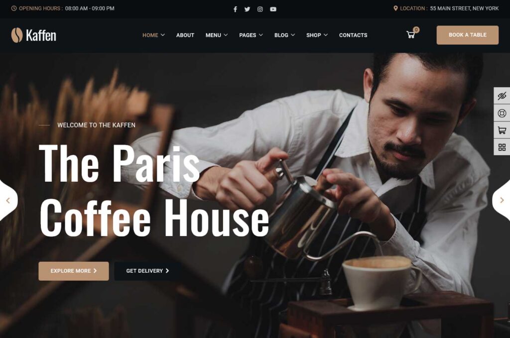 kaffen WordPress theme