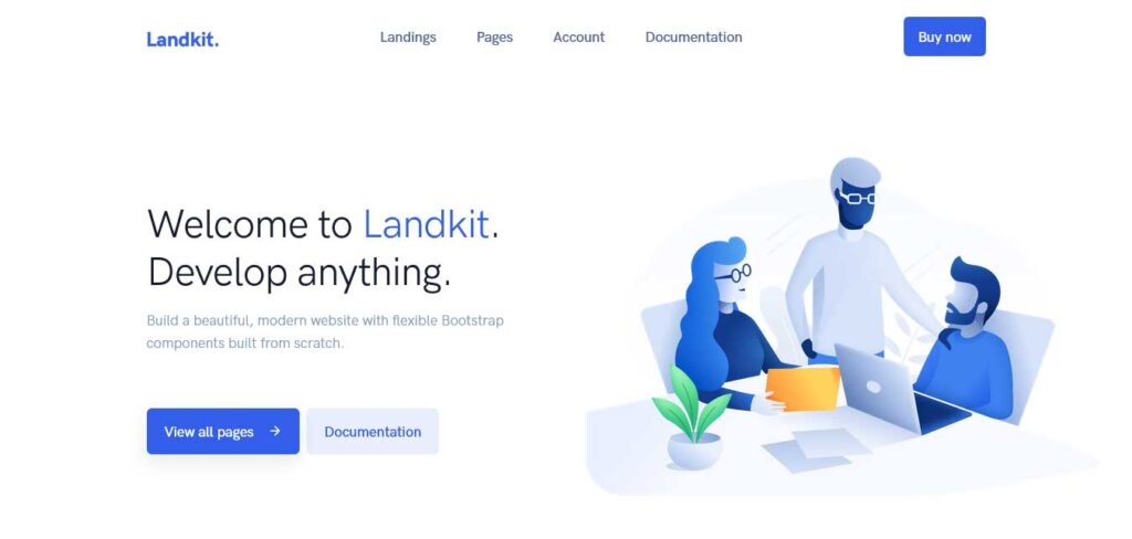 Landkit lead generation WordPress theme