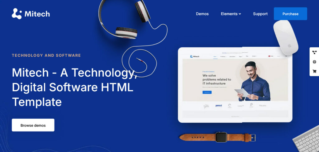 Mitech Bootstrap template