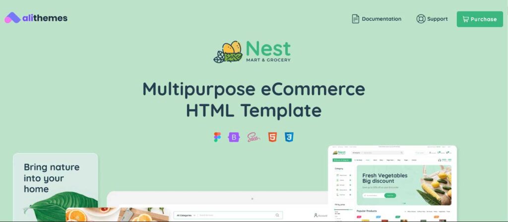 Nest Bootstrap template