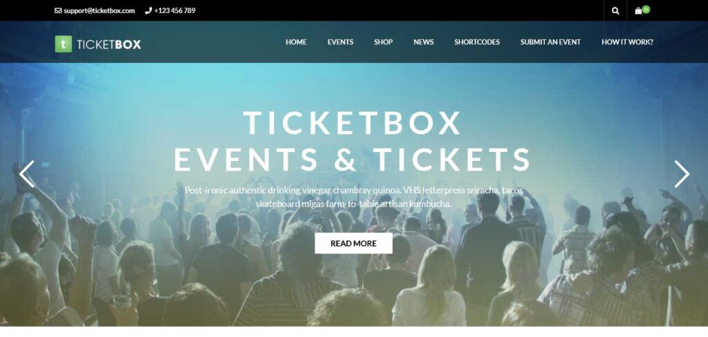 Ticketbox festival WordPress theme