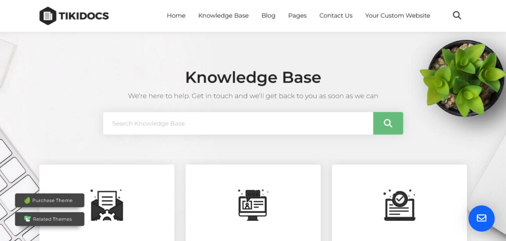 Tikidocs knowledge base WordPress theme