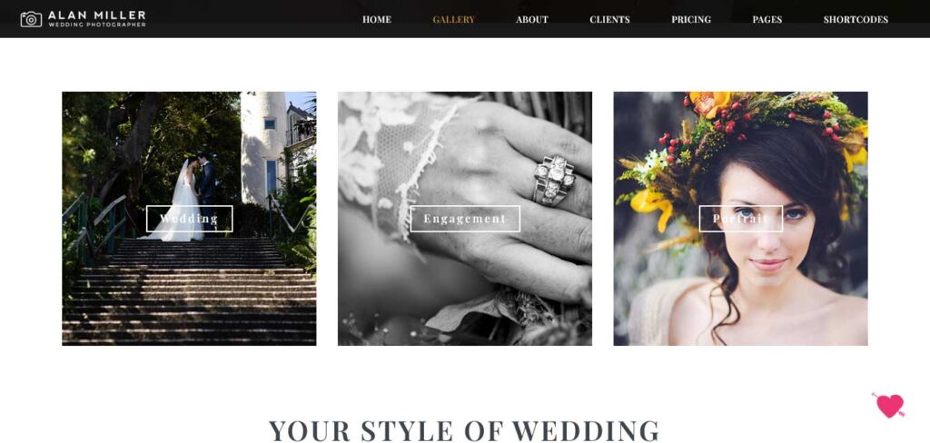 Vivagh wedding WordPress theme