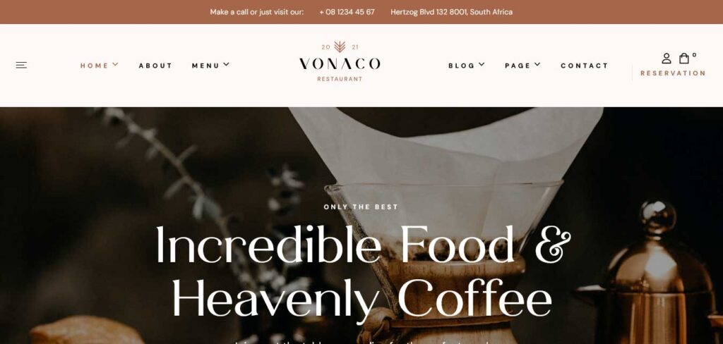 Vonaco WordPress theme